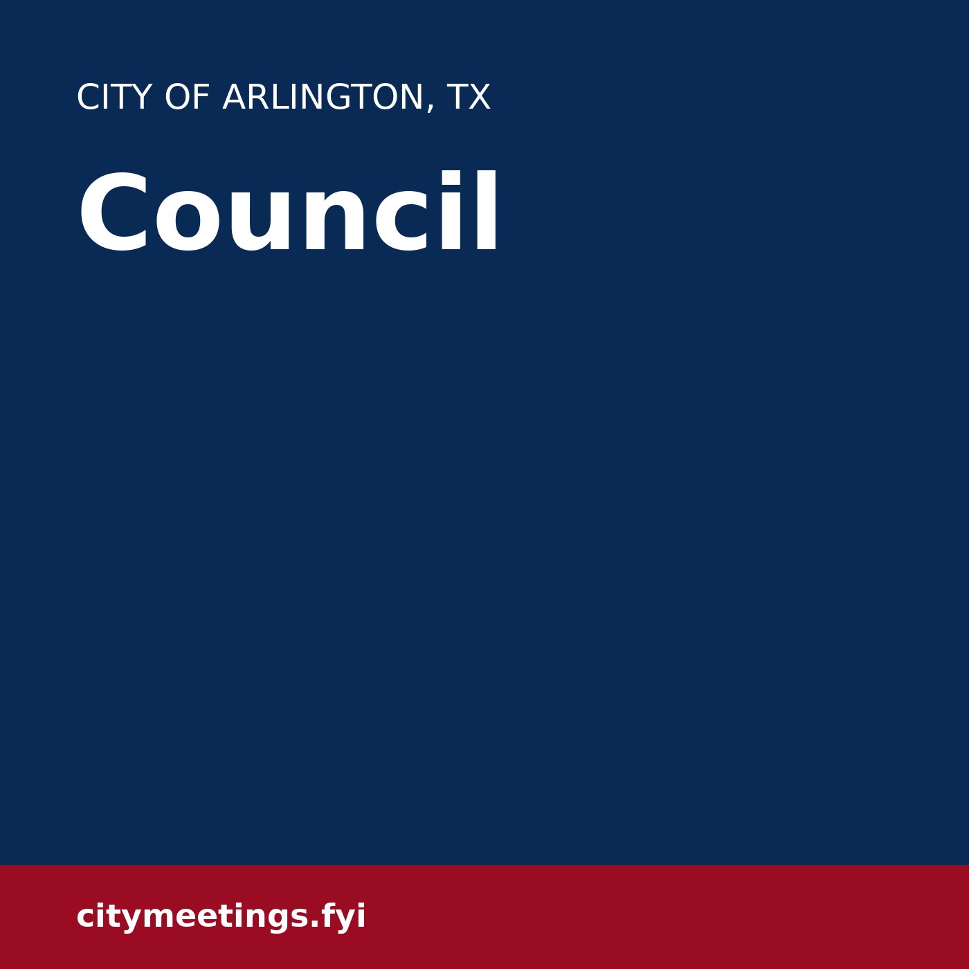 Arlington: Council cover