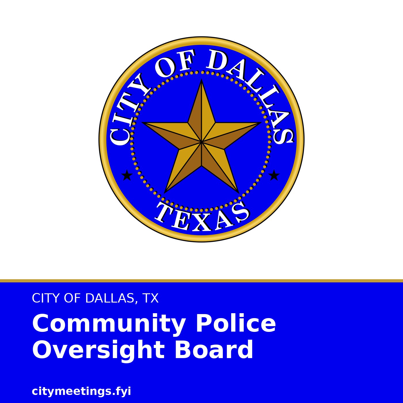 Dallas: Community Police Oversight Board cover