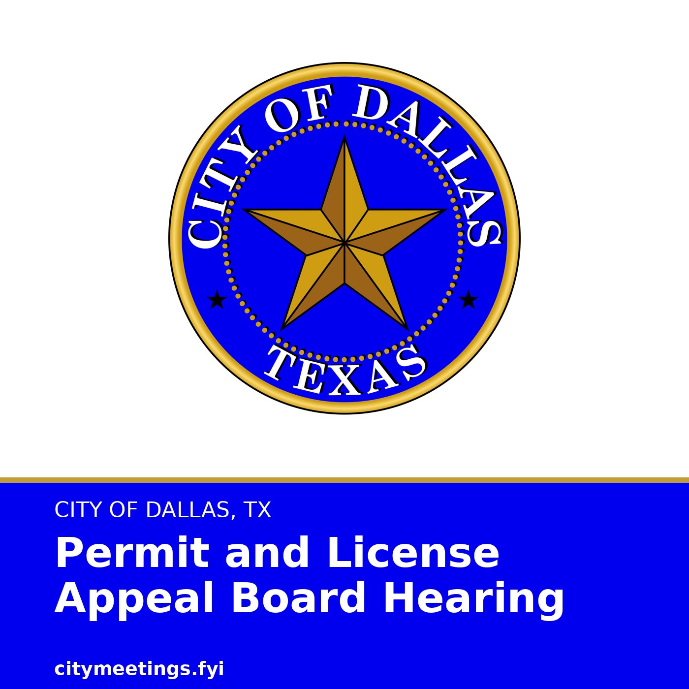 Dallas: Permit and License Appeal Board Hearing cover