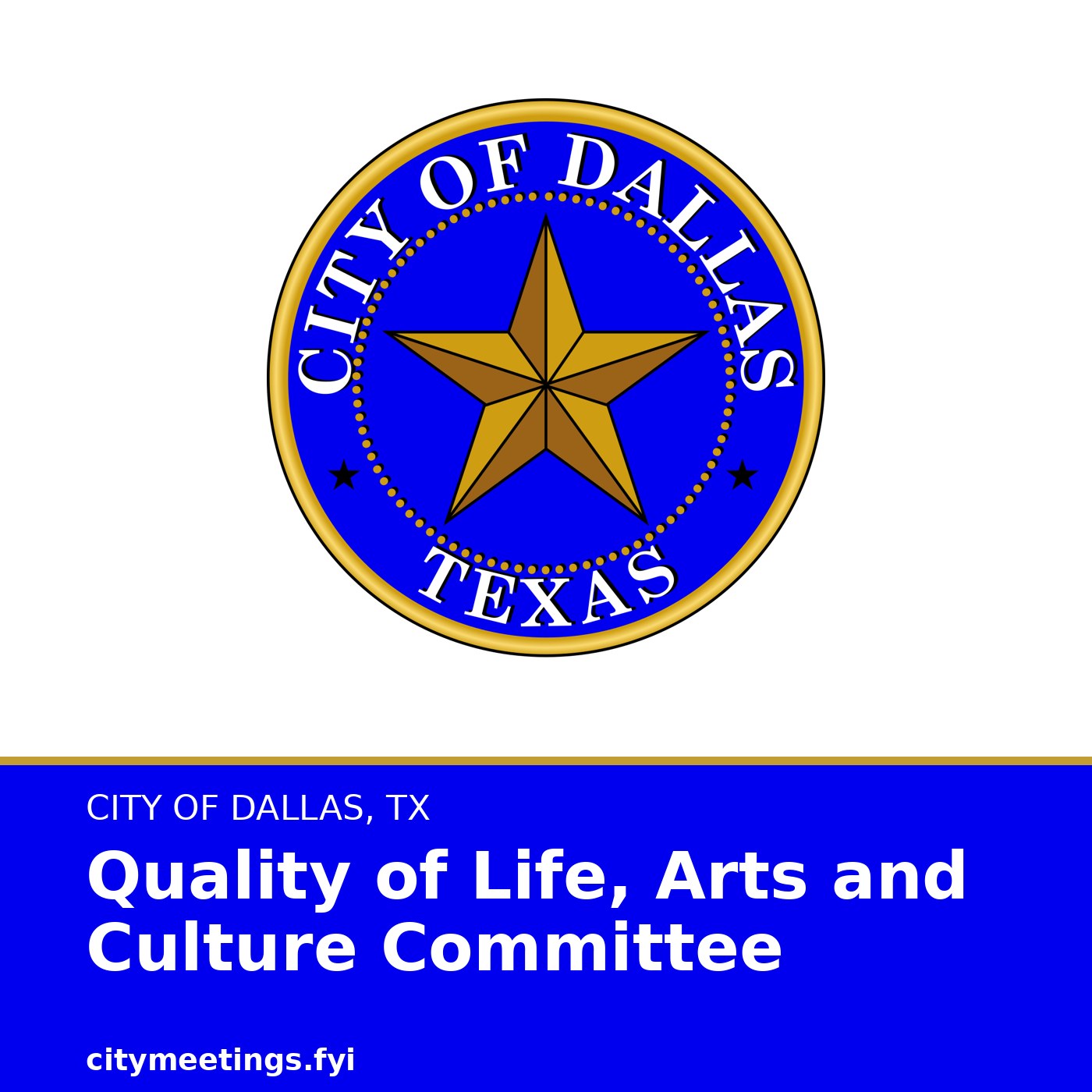 Dallas: Quality of Life, Arts and Culture Committee cover