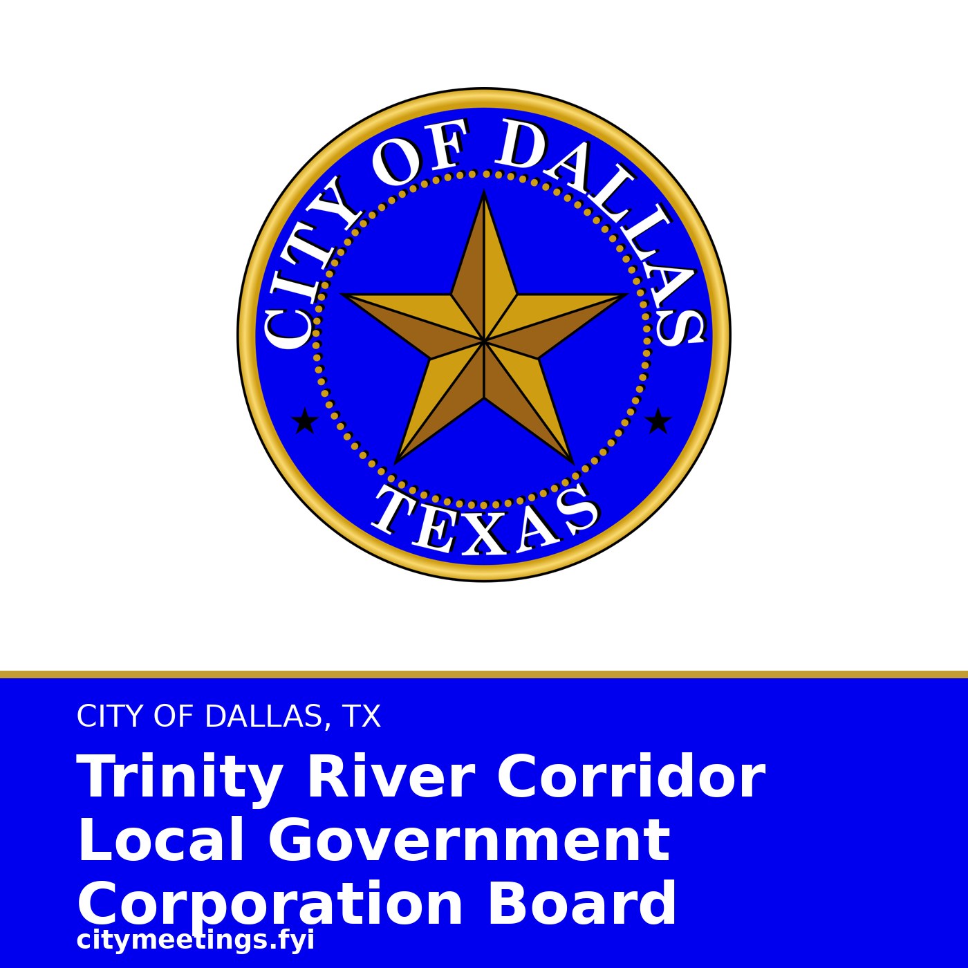 Dallas: Trinity River Corridor Local Government Corporation Board cover