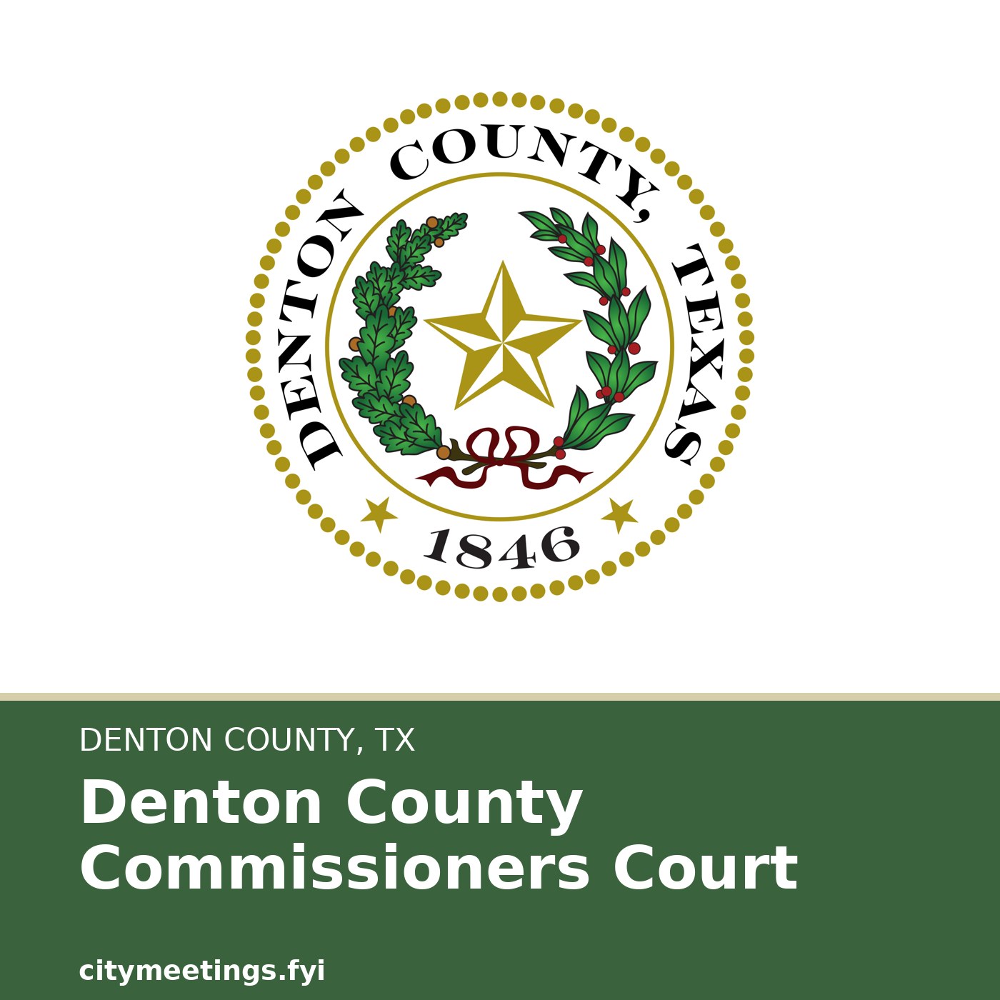 Denton County Commissioners Court cover
