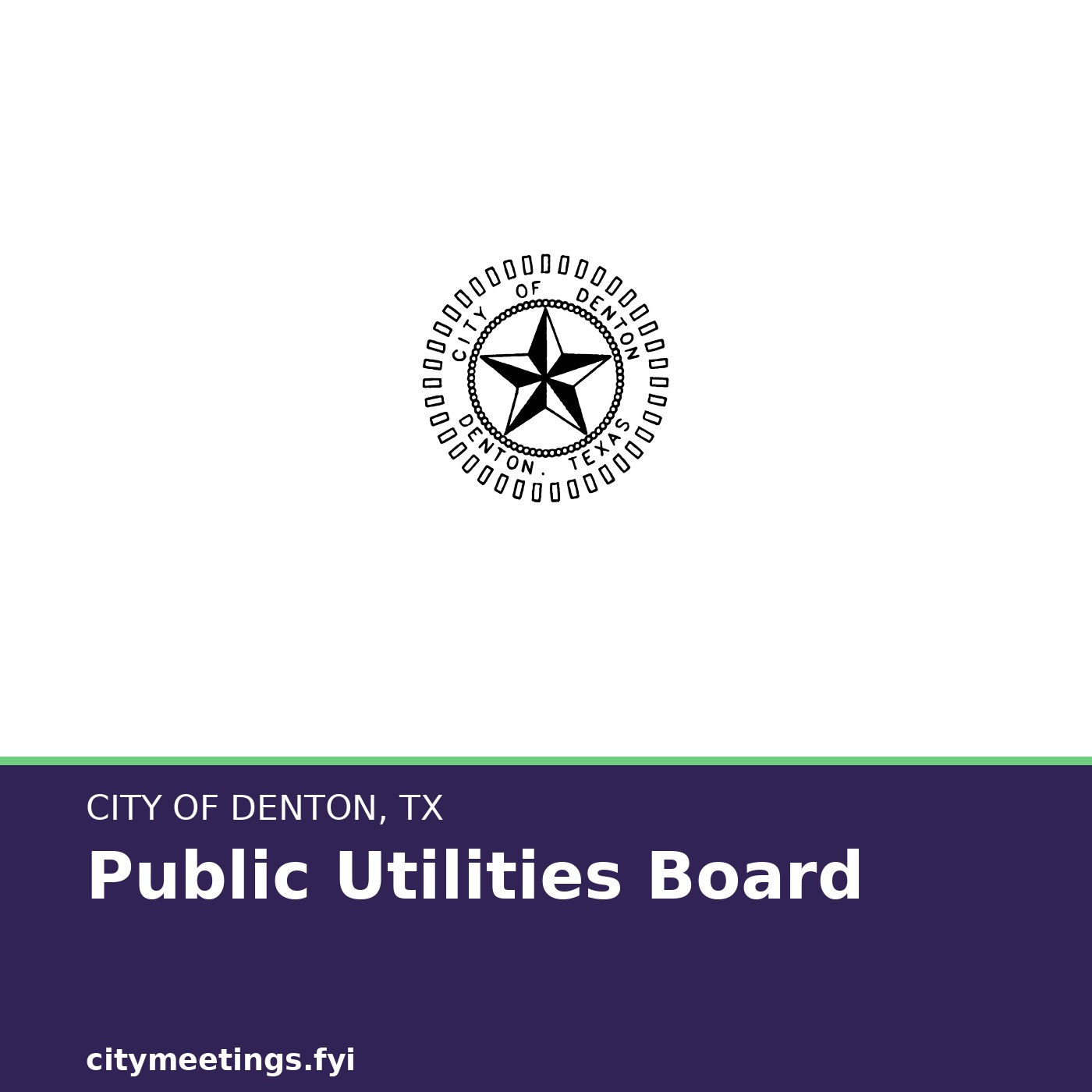 Denton: Public Utilities Board cover
