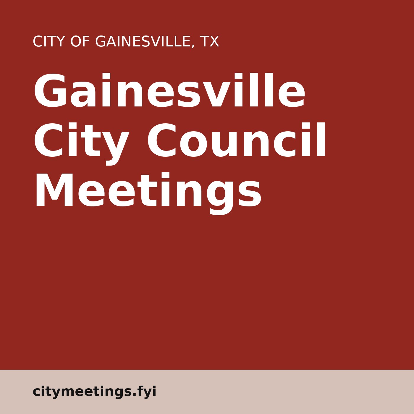 Gainesville City Council Meetings cover