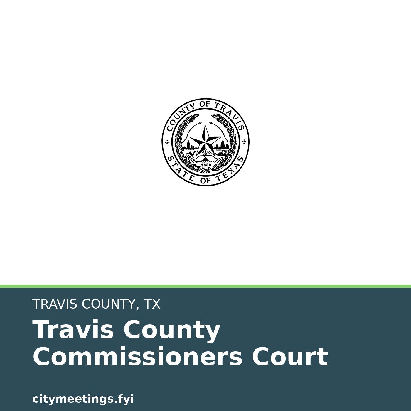 Travis County Commissioners Court cover